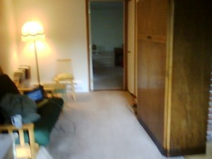 The length of my apartment